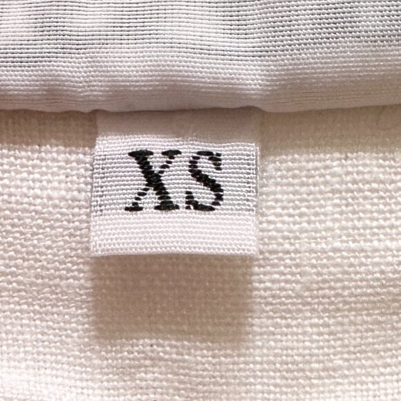 Bryn Walker Fran Women's 100% Linen Tunic Top Size XS White Ruffle Sleeves Boho - Picture 7 of 12